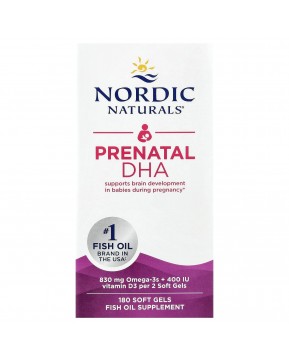 Nordic Naturals, Prenatal DHA, пренатальная ДГК, без добавок, 180 капсул Nordic Naturals, Prenatal DHA, пренатальная ДГК, без добавок, 180 капсул
